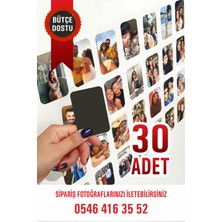 Reklamella 30 adet Kişiye Özel Fotoğraflı Resimli Buzdolabı Magneti 8x6 CM 5464163552 Foto Gönderimi