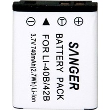 Sanger Batarya Olympus C-50 E-1 FE-200 FE-230 FE-240 FE-250 FE-290 FE-300 FE-3000 FE-3010 Uyumlu