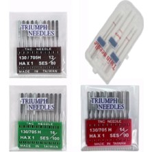 Dikiş Makine Iğnesi 12-14-16 Numara 30 Adet Normal Iğne ve 2mm-3mm-4mm Çift Iğne Seti
