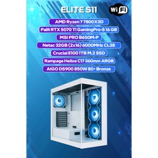 Game Garaj Elite S11 Amd Ryzen 7 7800X3D 32GB RAM 1TB SSD RTX5070Ti 360MM Sıvı Soğutma Freedos Oyuncu OEM Paket
