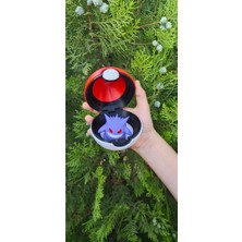 Gengar Karakterli Pokemon Poke Topu Hediyelik Eğlenceli Figür Oyuncak +1 Yaş İçin Üretildi