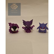 Haunter, Gastly ve Gengar Figür Pokemon Gelişim Seti