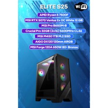 Game Garaj Elite S25 Amd Ryzen 5 7500F 32GB Ram 1tb SSD RTX5070 120MM Sıvı Soğutma Freedos Oyuncu Oem Paket