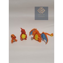 3'lü Pokemon Gelişim Seti 5cm, 9 cm ve 13 cm