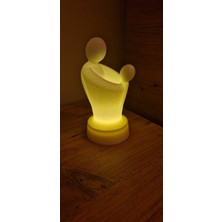 Anne Bebek Mum LED Işıklı Biblo