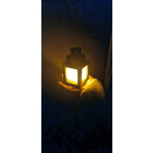 Minecraf Sarı Pilli Fener Lamba 3D Pla