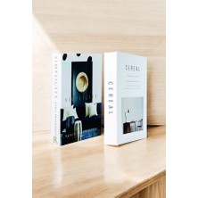 2'li Masa & Sim Dekoratif Kitap Kutu
