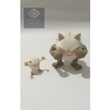 Pokemon Mankey ve Primeape Gelişim Seti Figür 5 cm ve 10 cm