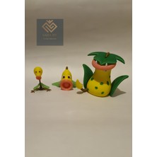 3'lü Pokemon Gelişim Seti 5cm ve 7 cm