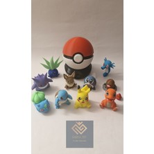 10'lu Pokemon Seti ve 1 Adet Poke Topu (No:1)