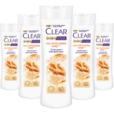 Clear Women Kepeğe Karşı Etkili Şampuan Saç Dökülmesine Karşı 350 ml * 5 Adet