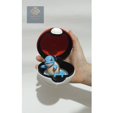 Pokemon Poke Topu Squirtle Figürüyle Birlikte Gelen Eğlenceli Hediyelik Figür Oyuncak +1 Yaş