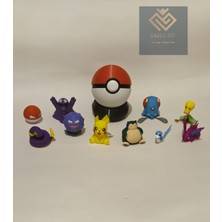 10'lu Pokemon Seti ve 1 Adet Poke Topu (No:2)