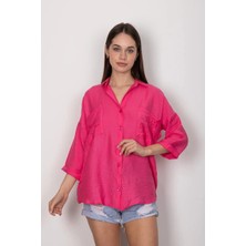 Zengezur Mall Storozal Cepli Salaş Gömlek T1010 Fuşya (Beden: M)