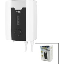 Ankaverse Jumbo Premium Beyaz Su Isıtıcı Elektrikli Şofben Duş Başlık 7 Emniyet Termostat 3 Kademeli 8000W (5286)