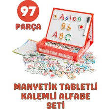 Giffy Oyuncak Manyetik Tabletli Silinir Kalemli Eğitici Ingilizce - Tangram - Matematik - Alfabe