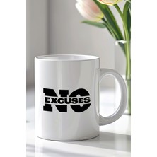 YasBey Design Mizahi Ingilizce Yazı Tasarımlı 330ML Baskılı Beyaz Seramik Kupa Bardak