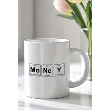 YasBey Design Mizahi Ingilizce Yazı Tasarımlı 330ML Baskılı Beyaz Seramik Kupa Bardak