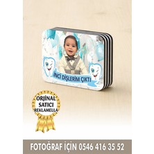 Reklamella Kişiye Özel Resimli Doğum Günü Magneti Diş Buğdayı 8x6 cm  10 Adet