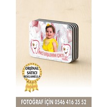 Reklamella Kişiye Özel Resimli Doğum Günü Magneti Diş Buğdayı 8x6 cm  10 Adet