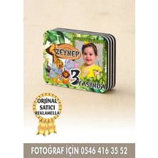 Reklamella Hayvanlar Temalı Kişiye Özel Resimli Doğum Günü Magneti 8x6 cm  10 Adet