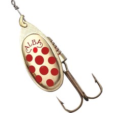 Albastar 202 Döner Olta Kaşığı No:2 4.5 gr Sarı Üstü Kırmızı