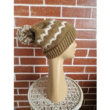 Hobi Kafe El Örgüsü Haki Renk Bere