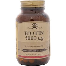  solgar biotin 5000 mcg 50 kapsül