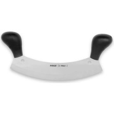 71120 Profi Kıyma, Pizza Satır, Zırh Bıçağı 26 cm - Siyah Çift Saplı