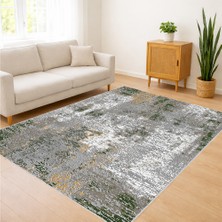 Gri ve Krem Tonlarda Eskitme Dokulu Salon Halısı Yıkanabilir Toz Tutmaz Kaymaz Tabanlı - SM-186