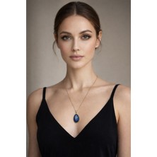 Solare Accessories Lapis Lazuli  Doğal Taşlı Altın Kaplama Kolye