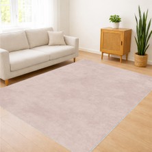 Pudra Tonlarında Sade ve Yumuşak Dokulu Salon Halısı Toz Tutmaz Kaymaz Tabanlı Ferah Mekanlar Için - FNL-407