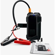 Areltar Bubitechh Q18B 16000MAH Kompresörlü Akü Takviye Cihazı | 4’ü 1 Arada Jump Starter Akü Takviye • Hava Kompresörü • Powerbank • LED Fener — 12V Araçlar ile Uyumlu