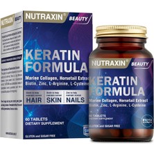Nutraxin Beauty Keratin Formula 60 Tablet Takviye Edici Gıda