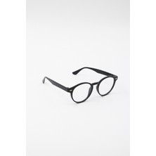 Tyn Store Haven Unisex Yuvarlak Siyah Çerçeve Desenli Gözlük – Şık Günlük Tasarım