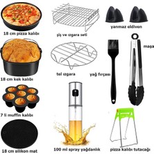 Xiaomi Yasomi Tefal Philips Karaca 5-6 Litre Uyumlu 8 Inc (20 Cm) 12 Li Airfryer Fritöz Seti