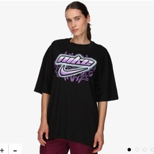 Nike Sportswear Dance Oversized Short-Sleeve Bol Kalıp Siyah Kadın T-Shirt FZ1146-010