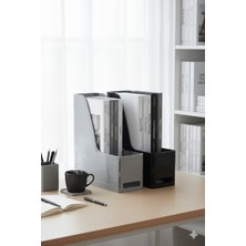 Alpa Store Mg 101 2'li Set A4 Demonte Plastik Dikey Magazinlik Klasör Arşiv Kutusu Organizer Saklama Depolama