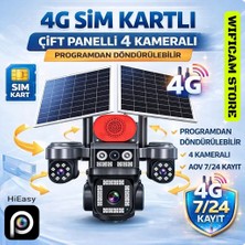 Wificam S446 4 Kameralı 3ü Motorlu 4g Solar Kamera Hieasy Türkçe Yazılım