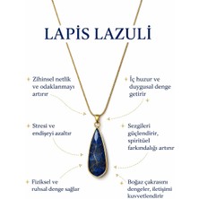 Solare Accessories Lapis Lazuli  Doğal Taşlı Altın Kaplama Kolye
