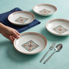 Güral Porselen Camelia Rustik 4 Kişilik Çukur Tabak 3033