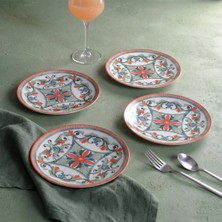 Güral Porselen Camelia Rustik 4 Kişilik Pasta Takımı 3053