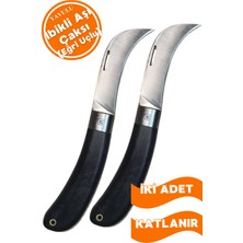 Yavulu 2'li Aşı Çakısı Eğri Uçlu Bağ Biçağı Dal Aşılama Çakısı Ibikli Aşı Çakısı Paslanmaz Aşı Çakısı Iki Adet