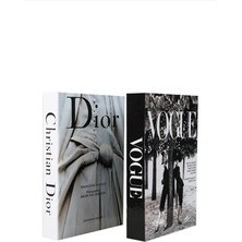 2'li Vogue/gelinlik Dekoratif Kitap Kutu