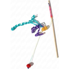 Avcılık Içgüdüsü Geliştirici Hışırtılı Rafya Kedi Oltası