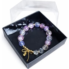 Mrc Akrilik Necef Uyumlu Taş Kadın Bileklik Gold Altın Gümüş Silber Detaylı Hediyelik