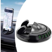 Najmaddin Buffer® Numaratörlü Güçlü Yapışkanlı 360 Derece Dönebilen Su Geçirmez Araç Içi Telefon Tutucu Plastik Aparat