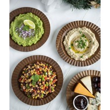 Magical Dreams 4'lü Akasya Kenar Kıvrımlı Meze Tabağı