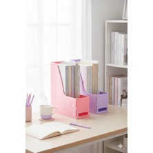 Alpa Store Mg 101 2'li Set A4 Demonte Plastik Dikey Magazinlik Klasör Arşiv Kutusu Organizer Saklama Depolama