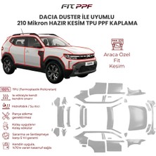 Dacıa Duster ile Uyumlu 210 Mikron Tam Gövde Hazır Kesim Tpu Ppf Kaplama